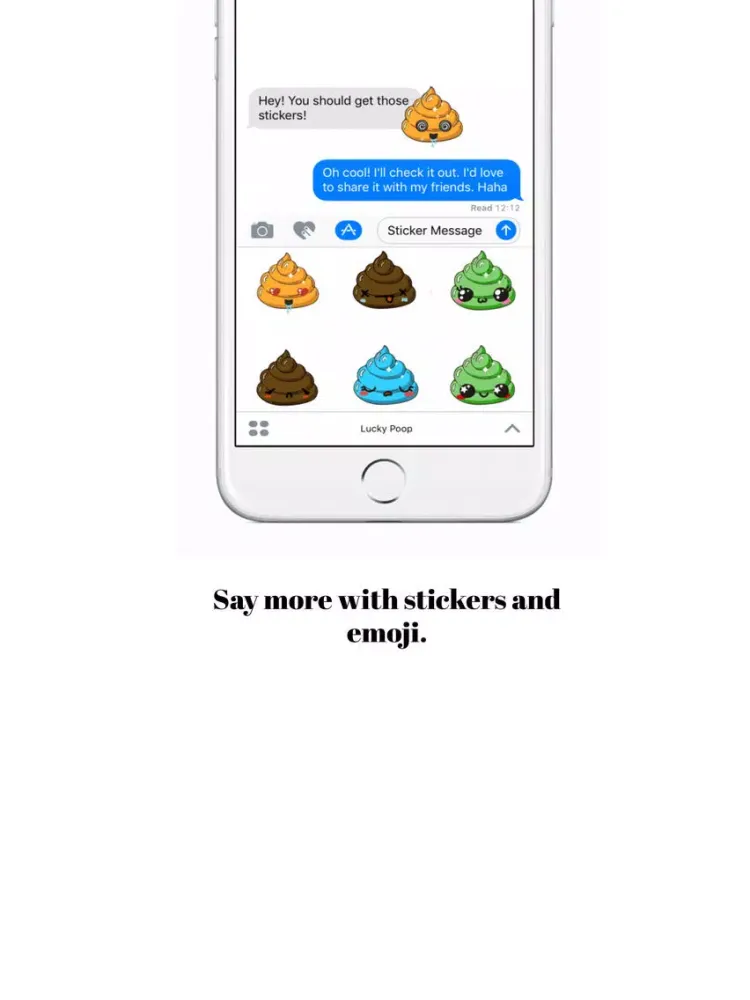 Lucky Poop Stickers iPad  Ekran Görüntüleri