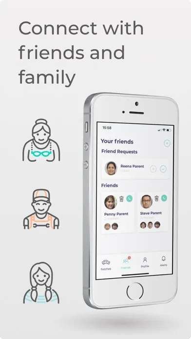 Captures d'écran de Fetching