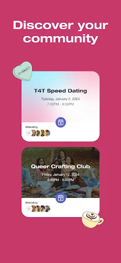 Screenshot di HER Lesbian, bi & queer dating