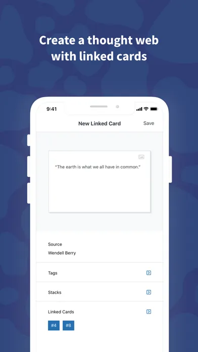 Pelago: Notecard System應用截圖