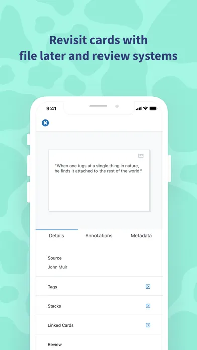 Pelago: Notecard System應用截圖