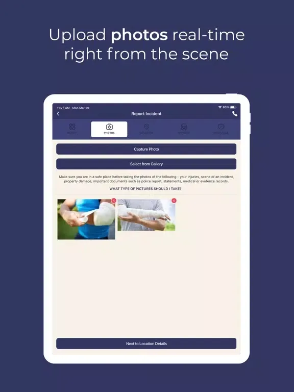 CrashCare™ iPad 应用截图