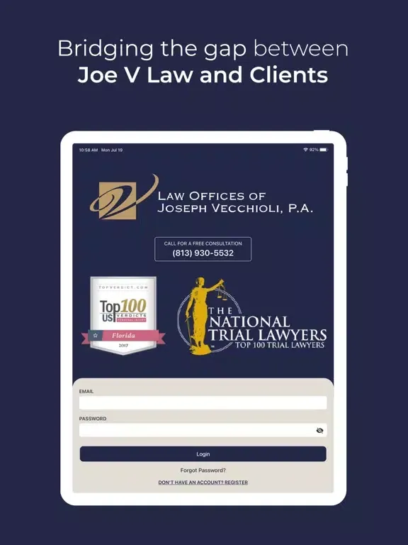 Joe V Law iPad  Screenshots