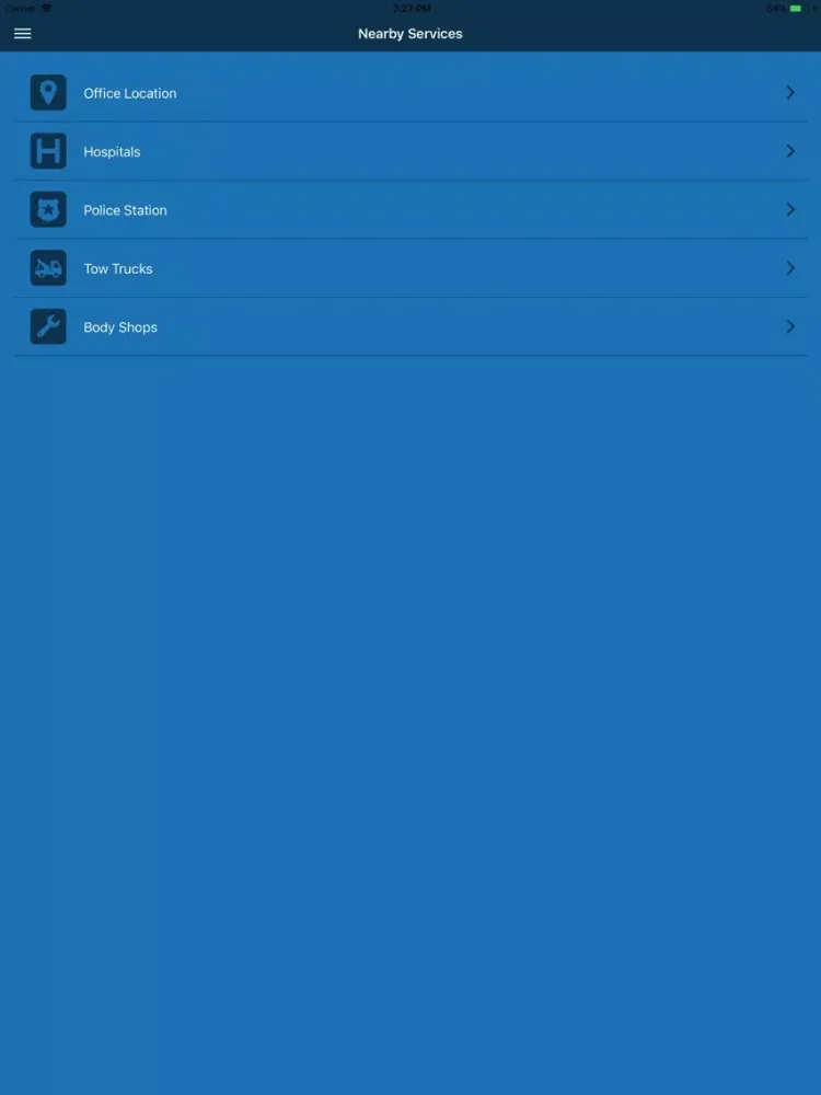 Tangkapan layar Pacific Coast Injury Law iPad 