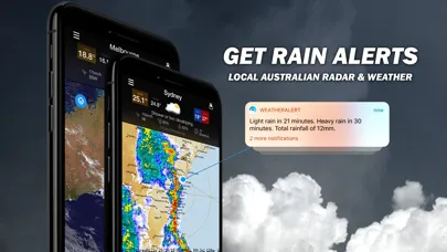 Capturas de tela do AUS Radar: WeatherAlert