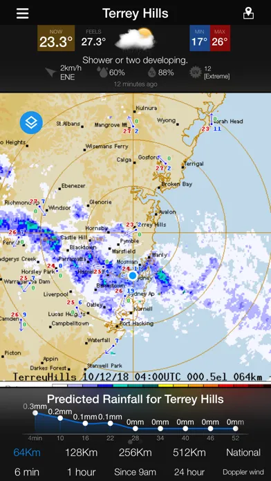 Capturas de tela do AUS Radar: WeatherAlert