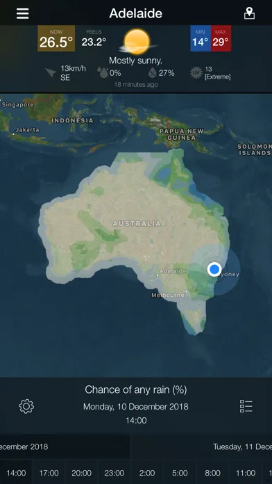 Capturas de tela do AUS Radar: WeatherAlert