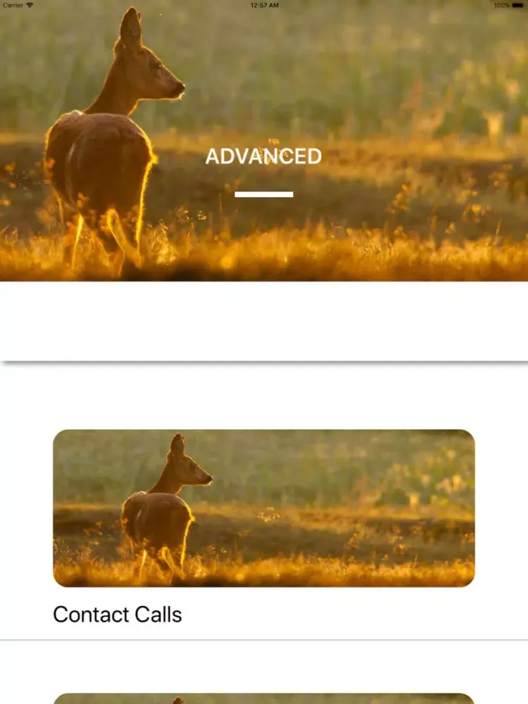 Capturas de tela do Deer Calls-Best Hunting Sounds iPad 