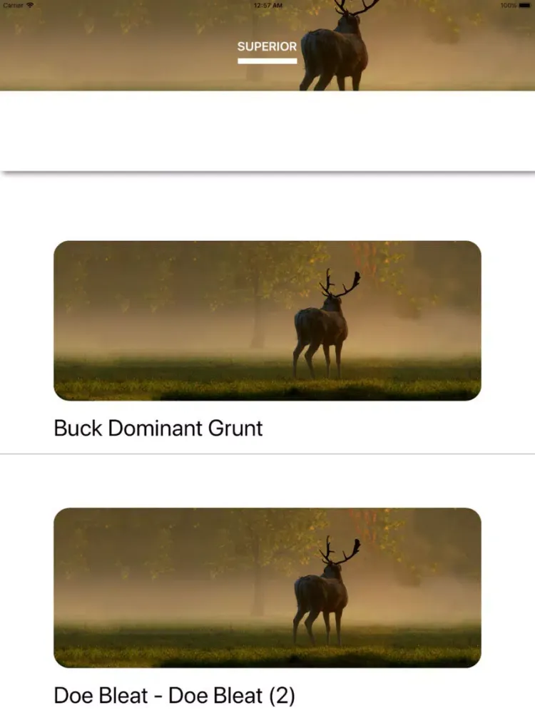 Capturas de tela do Deer Calls-Best Hunting Sounds iPad 