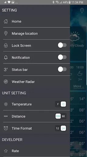 Weather app স্ক্রিনশট
