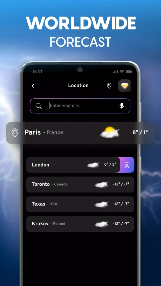 Weather Radar: Forecast Widget Screenshots