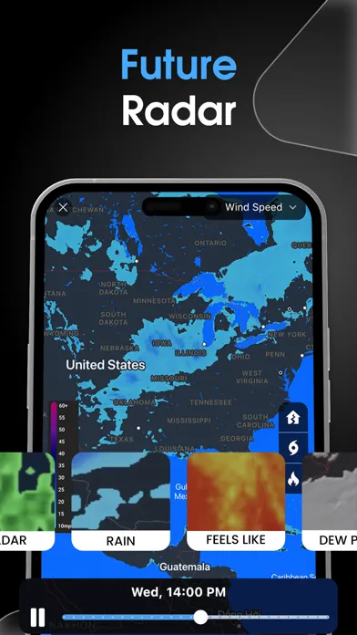Captures d'écran de Weather Plus: Radar & Forecast