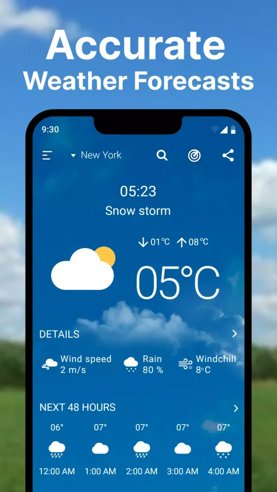 Weather forecast: Live Radar स्क्रीनशॉट
