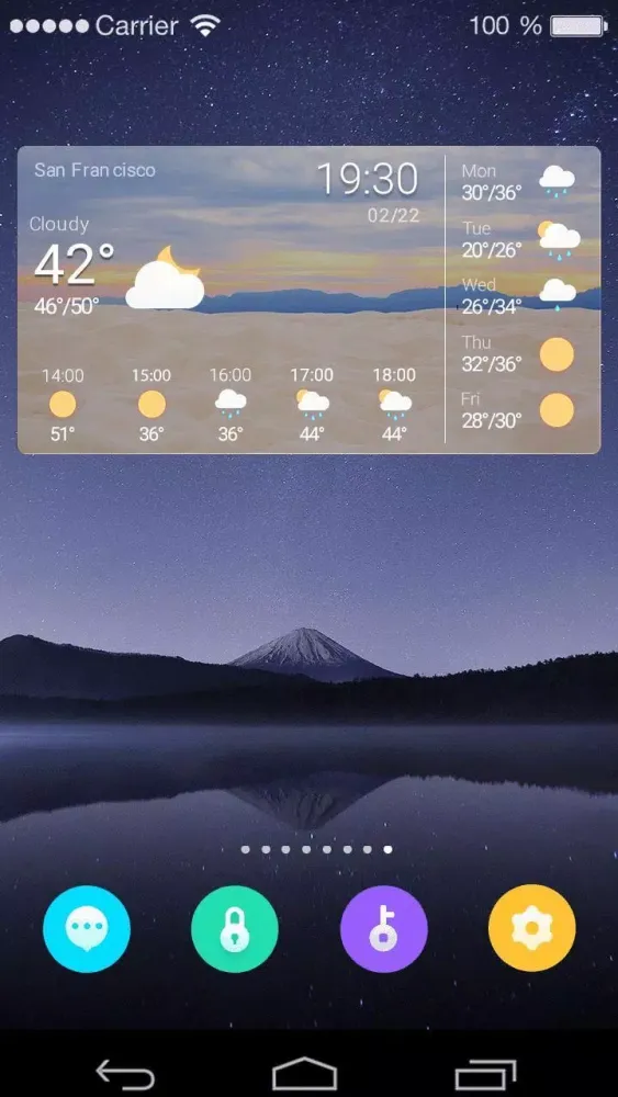 Weather Clock Widget Beach Screenshots