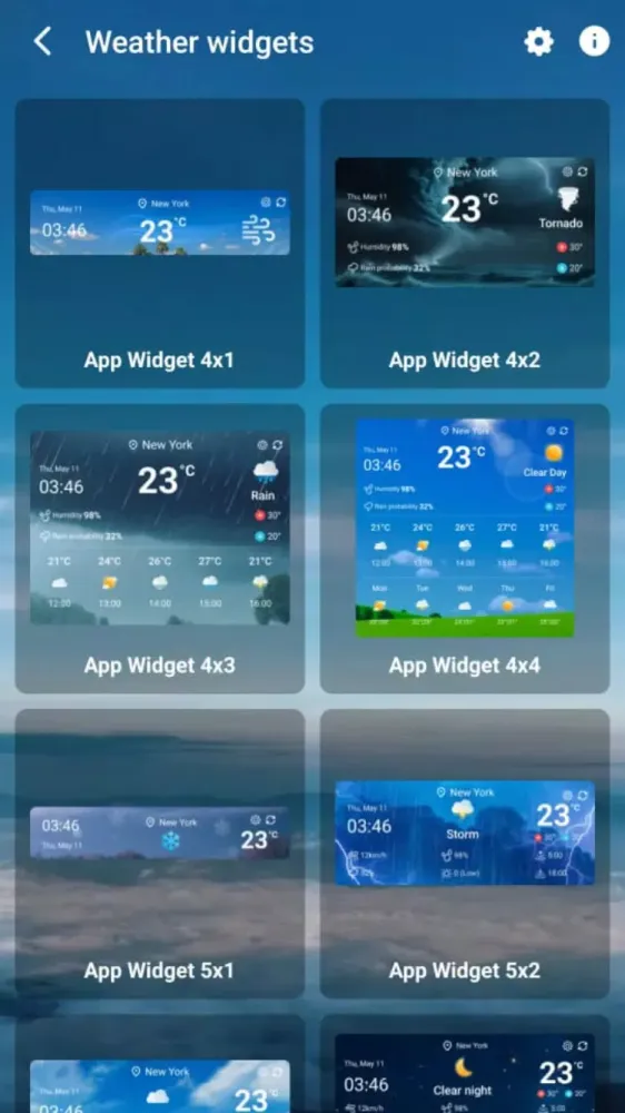 Weather Forecast应用截图