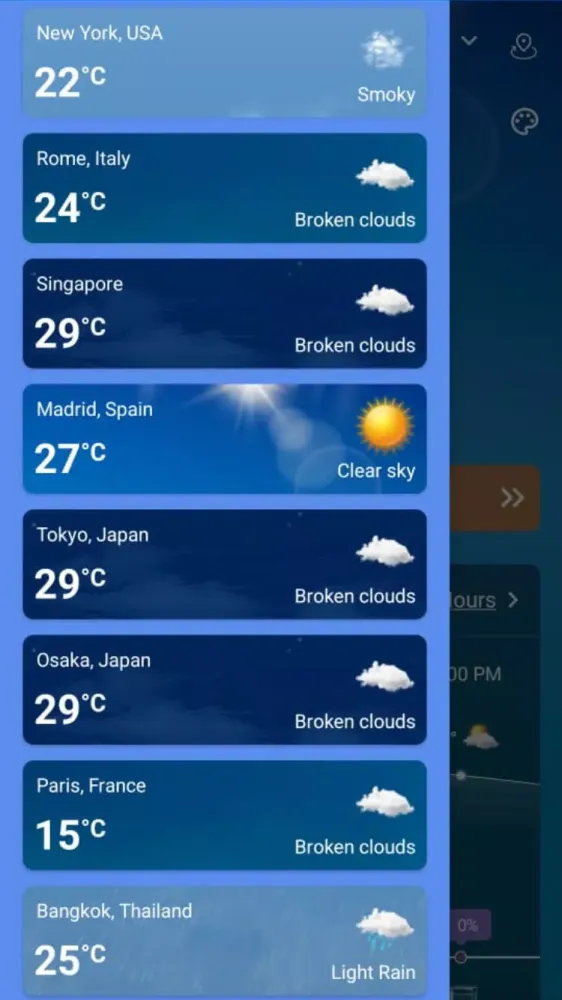 Weather Forecast应用截图