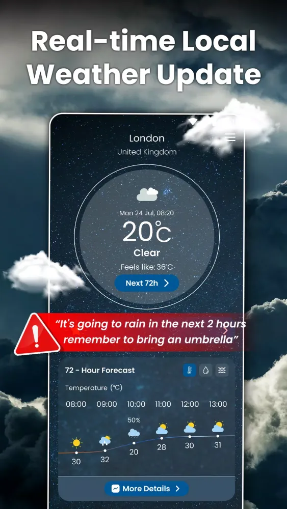 Weather App - Weather Forecast سکرین شاٹس