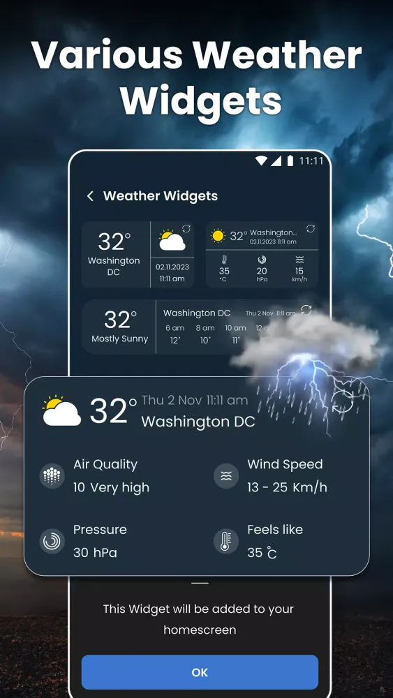 Weather App - Weather Forecast سکرین شاٹس