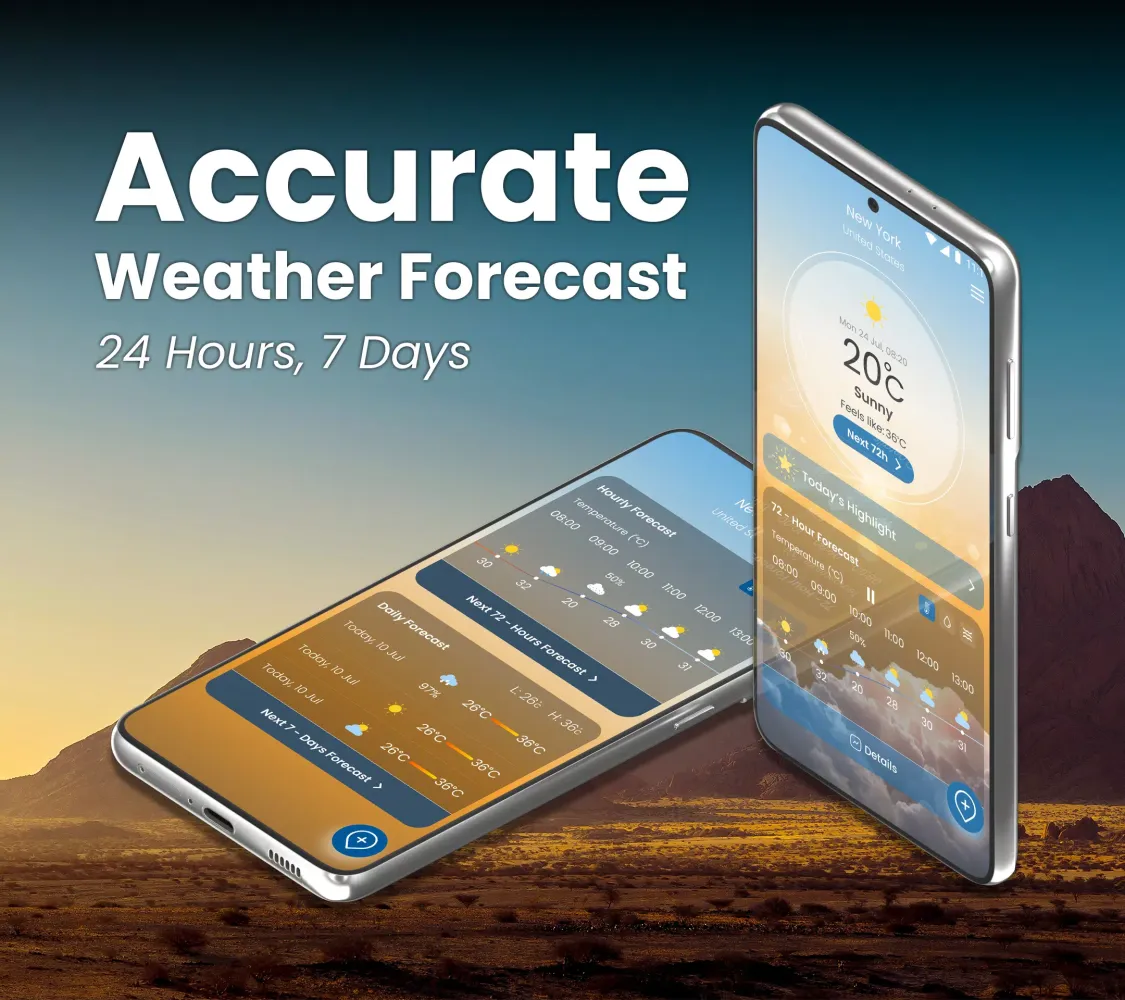 Weather App - Weather Forecast سکرین شاٹس