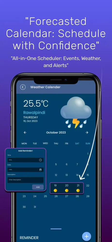 Zrzuty ekranu Weather Calendar & Forecast