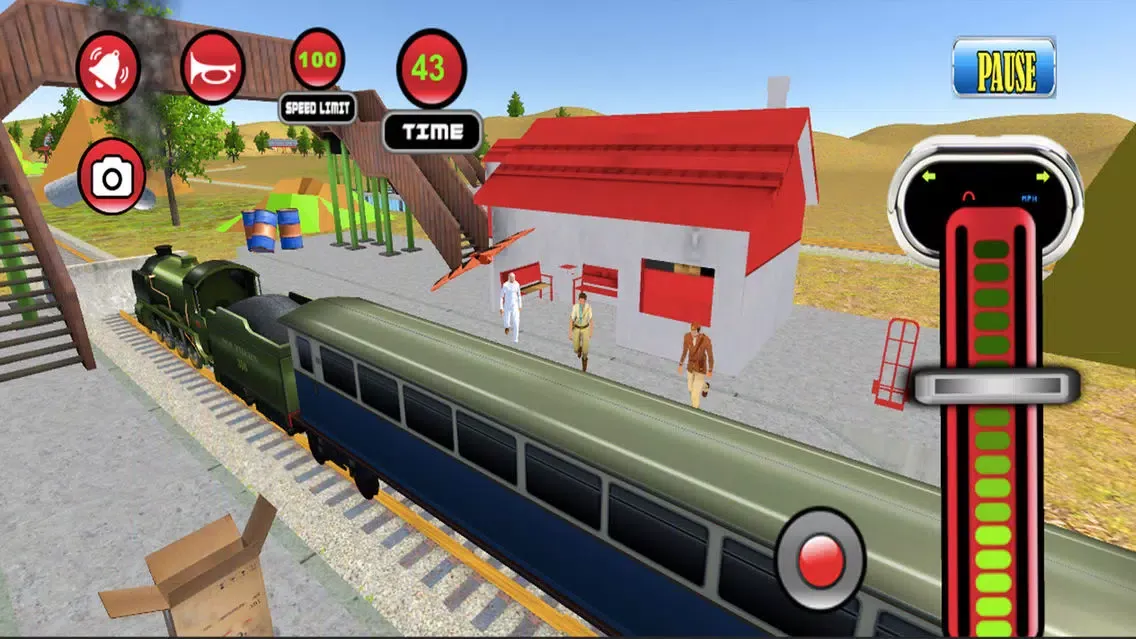 Real Extra Fast Train Drive 3D Ekran Görüntüleri