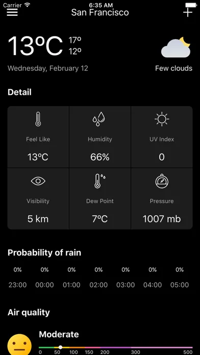 WeatherLike: Weather Forecast应用截图