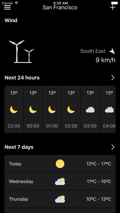 WeatherLike: Weather Forecast应用截图