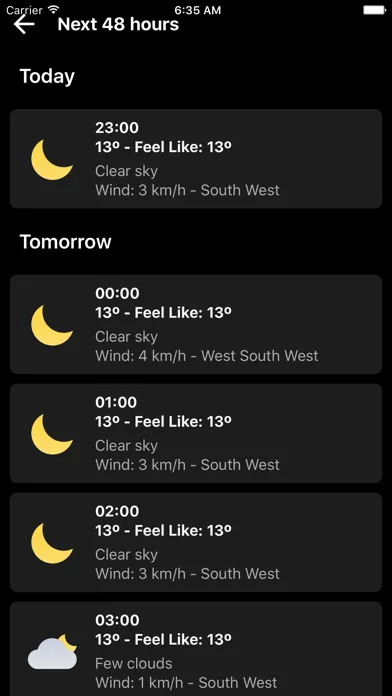 WeatherLike: Weather Forecast应用截图