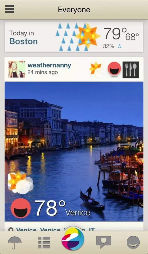 Скриншоты Weathermob - Social Weather Reporting, and Local and Global Weather Reports