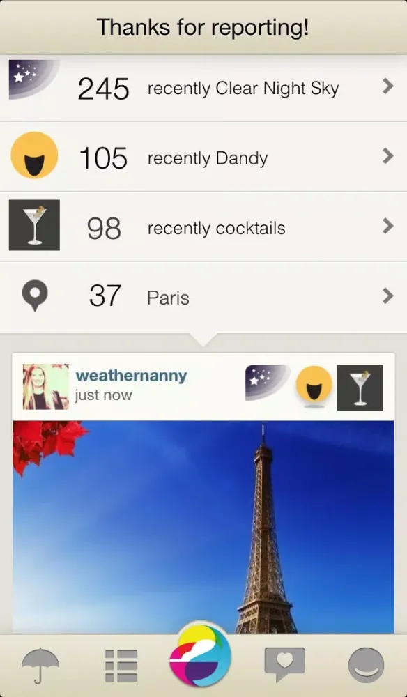 Скриншоты Weathermob - Social Weather Reporting, and Local and Global Weather Reports