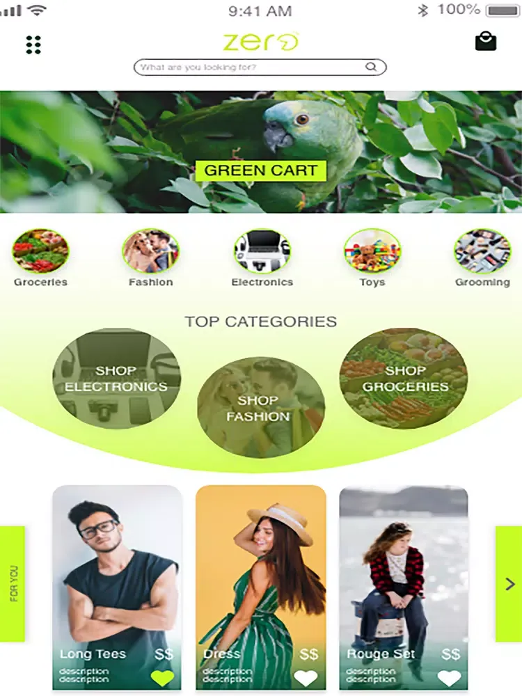 Zero Shopping App iPad Screenshots