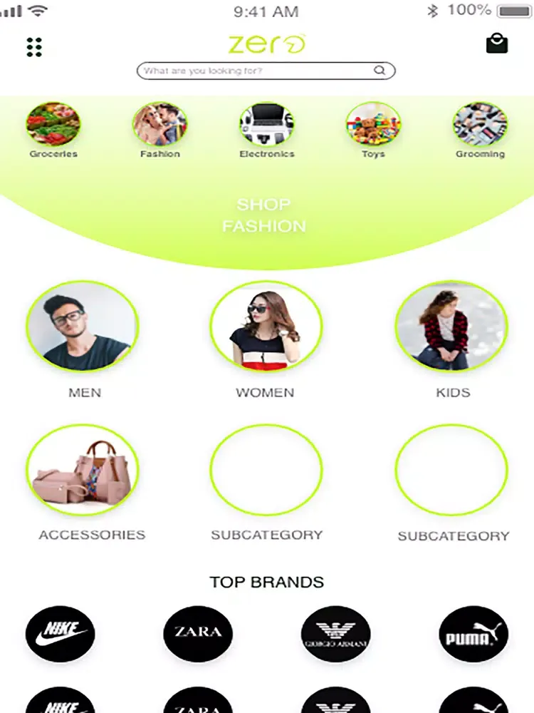 Zero Shopping App iPad Screenshots