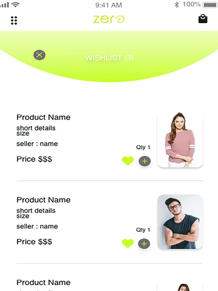 Zero Shopping App iPad Screenshots