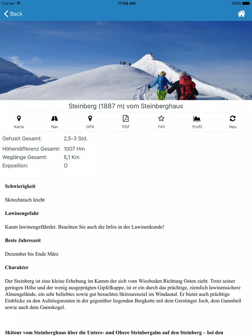 Almenrausch TourenApp – Tirol iPad  स्क्रीनशॉट