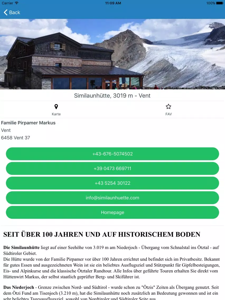 Almenrausch TourenApp – Tirol iPad  स्क्रीनशॉट