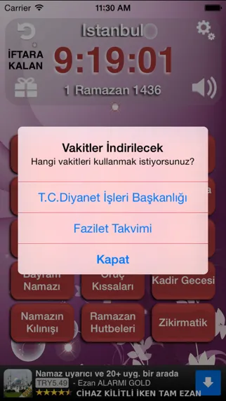 Screenshot di Ramazan +