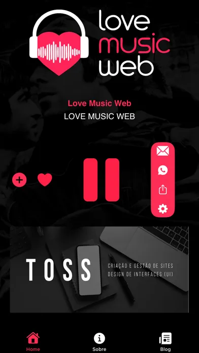 Capturas de pantalla de Web Rádio Love Music