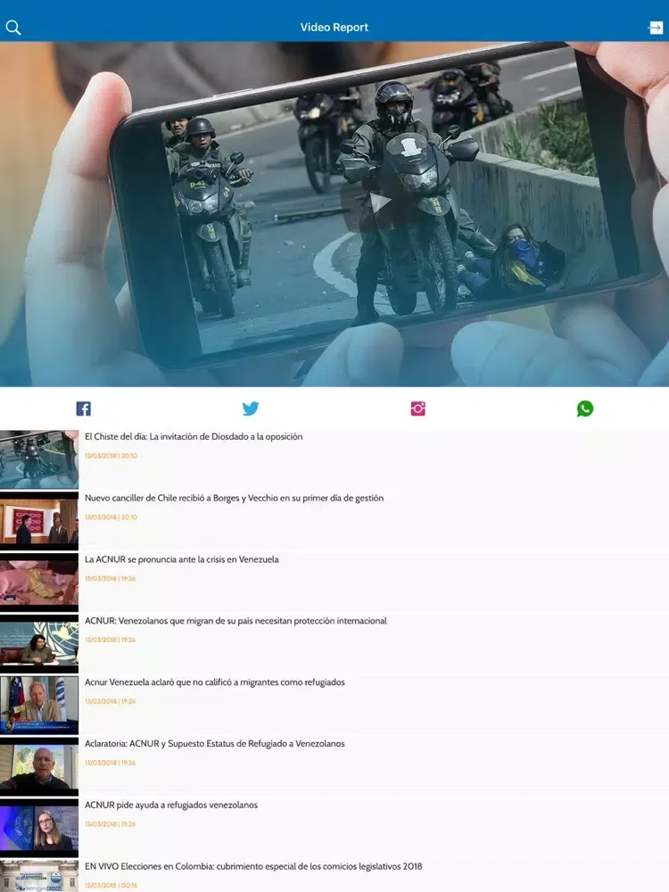 Video Report iPad  Screenshots