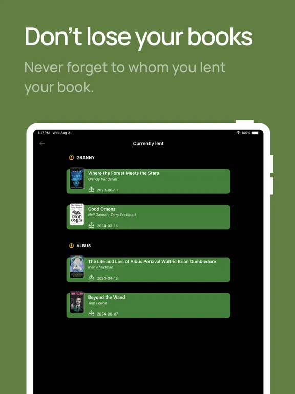 تصاویر Book library - reading tracker iPad 