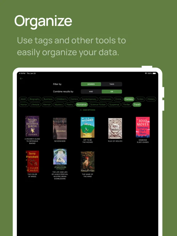 تصاویر Book library - reading tracker iPad 