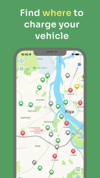 ภาพหน้าจอของ EV Helper Latvia