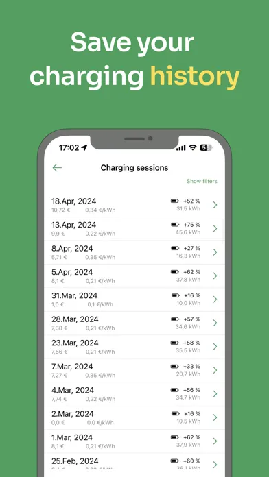 ภาพหน้าจอของ EV Helper Latvia