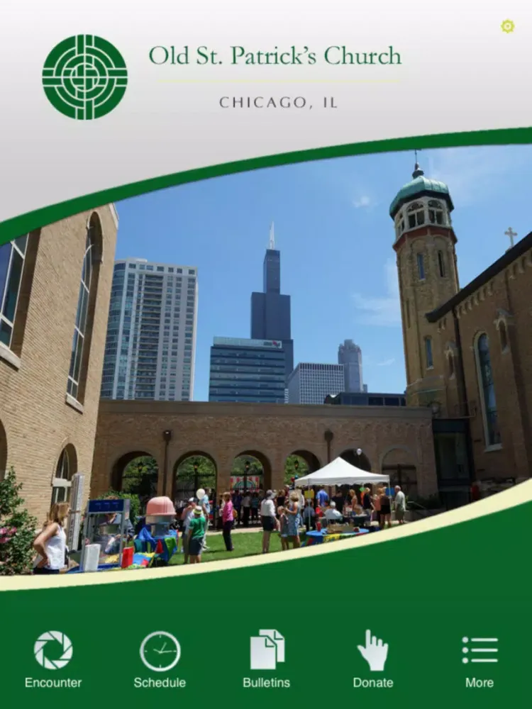 Tangkapan layar Old St. Patrick's Chicago iPad 