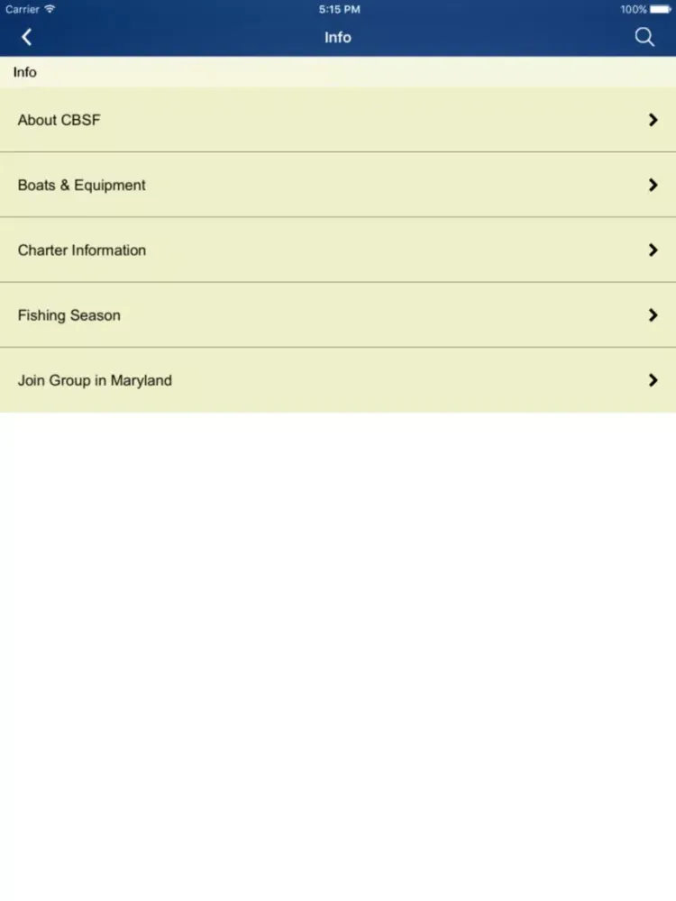 Chesapeake Bay Sport Fishing iPad  स्क्रीनशॉट