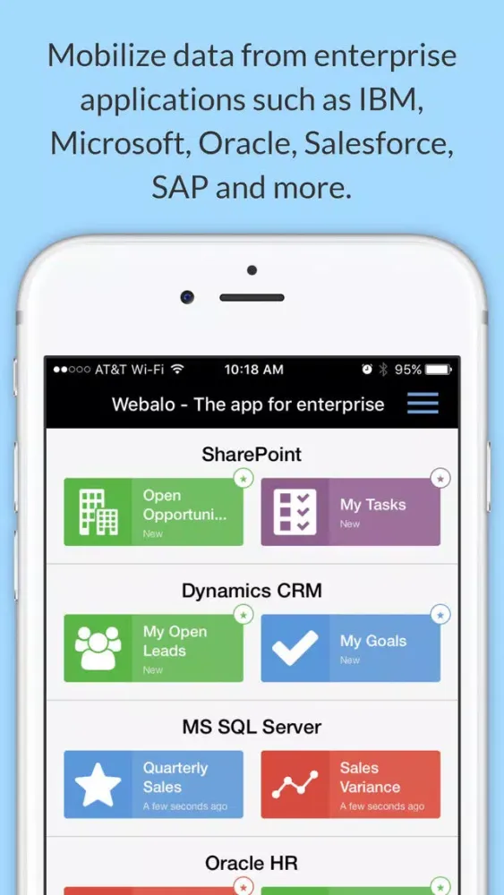 Webalo for BlackBerry Screenshots