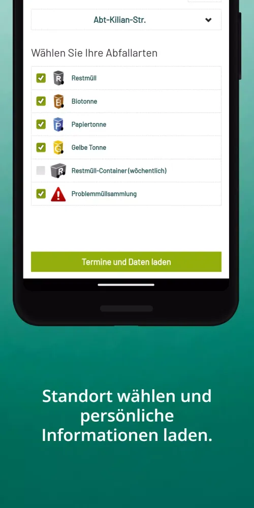 Captures d'écran de AWV Isar-Inn Abfall-App