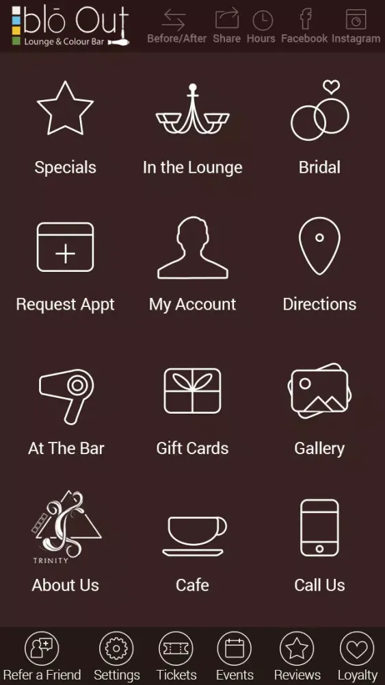 blo Out Lounge & Colour Bar スクリーンショット