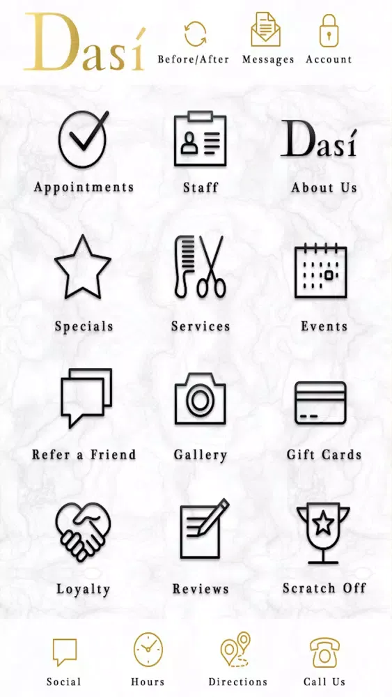 Tangkapan skrin Dasi Salon