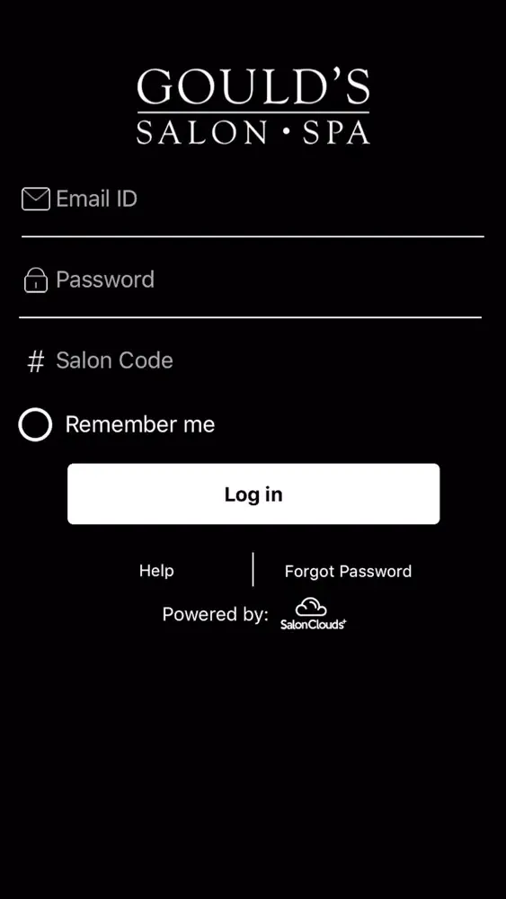 Capturas de pantalla de Gould's Salon Spa Team App