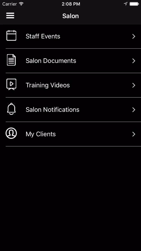 Capturas de pantalla de Gould's Salon Spa Team App